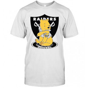 Pooh Tattoo Oakland Raiders T-Shirt